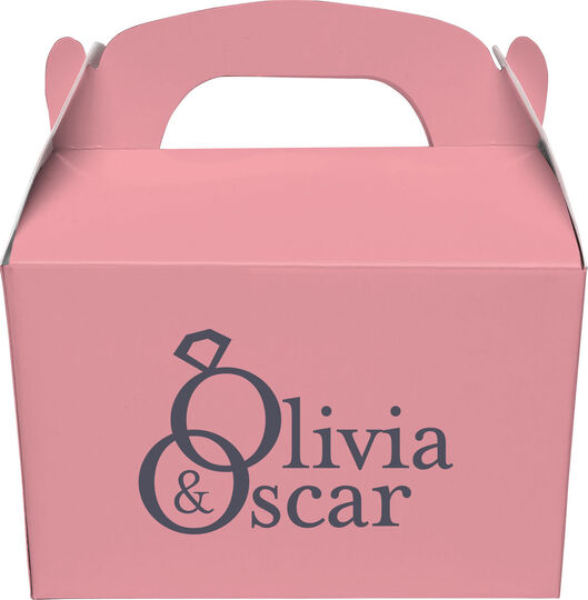 Custom with Your 1-Color Artwork Gable Favor Boxes